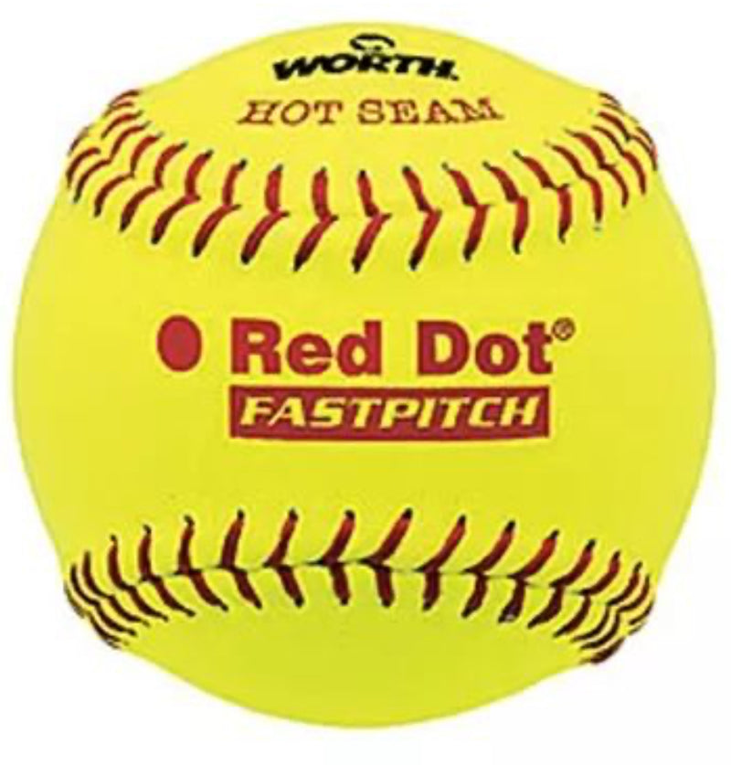 Rawlings Red Dot 12" Fastpitch Softballs - 1 dozen
