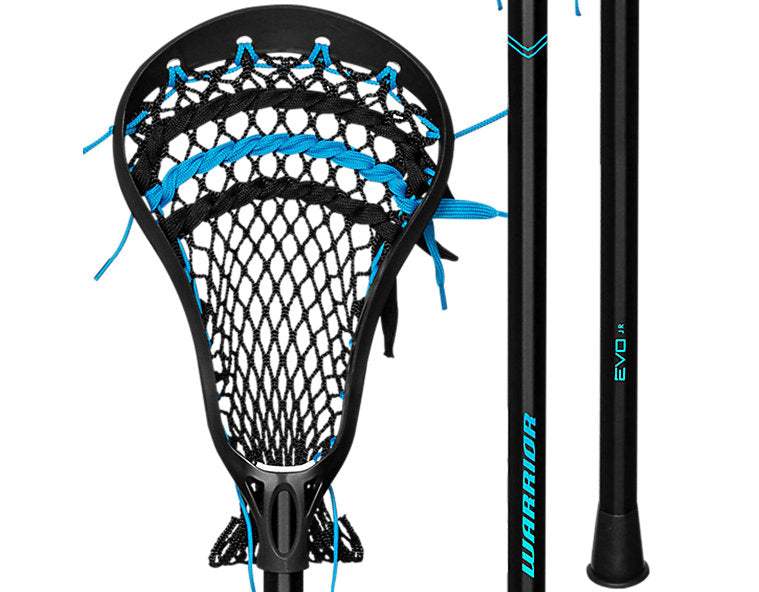 Warrior EVO Junior Black Lacrosse Complete Stick (2024)