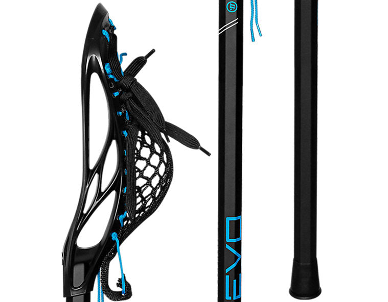 Warrior EVO Next Black Complete Lacrosse Stick (2024)