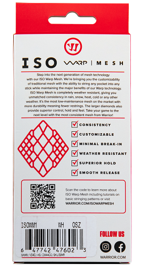 Warrior Lacrosse ISO Waro Mesh